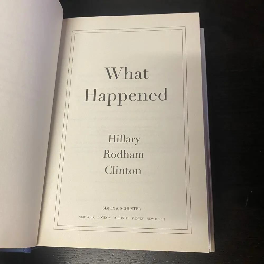 What Happened by Hillary Rodham Clinton (2017, Hardcover)
